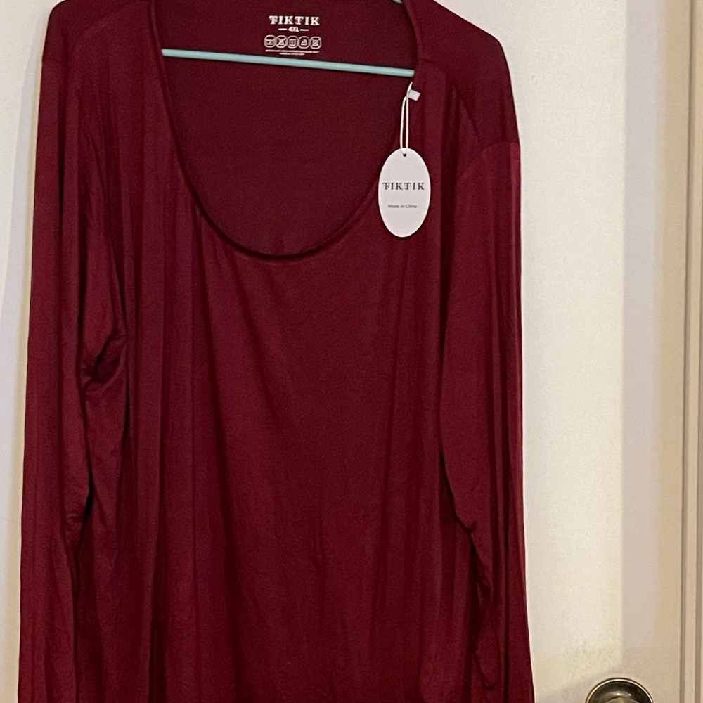 FikTik 4X maroon Blouce